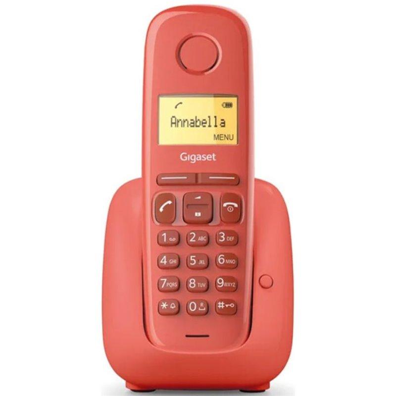 Teléfono inalámbrico Dect Gigaset A180, rojo